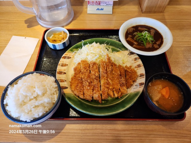 かつさとロースカツ定食1