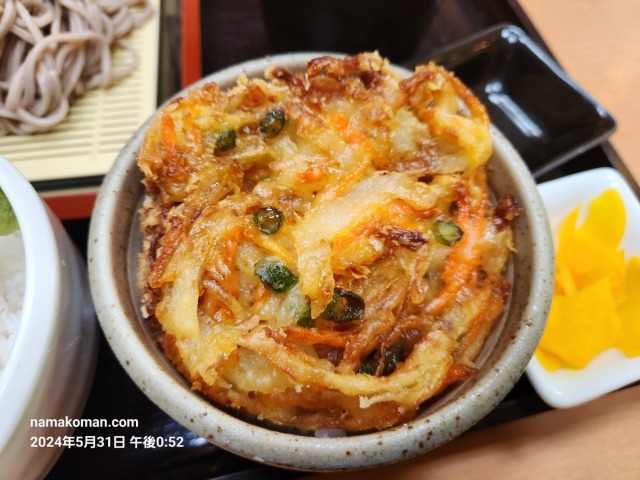 みどり楽の湯3色丼＆ざるそばセット4