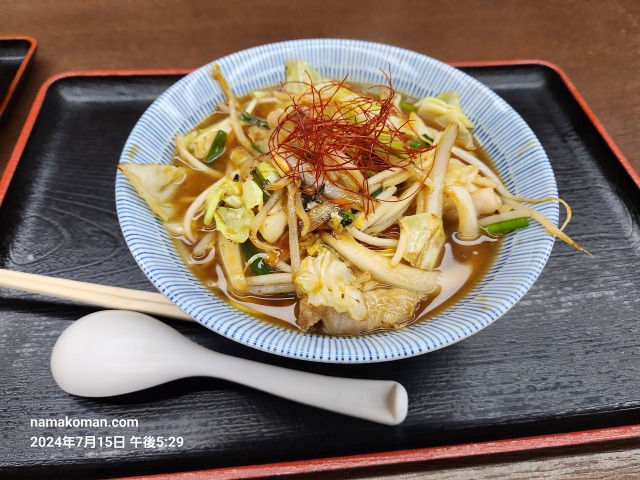 川根温泉野菜ラーメン1