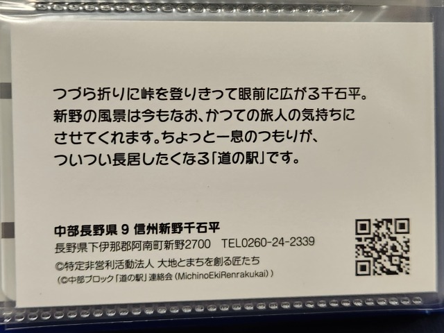 信州新野千石平記念指定券裏