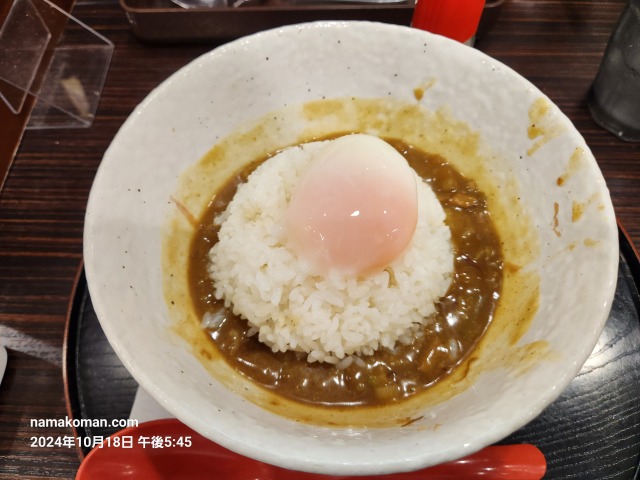 ココイチ東桜ころカレーきしめん4