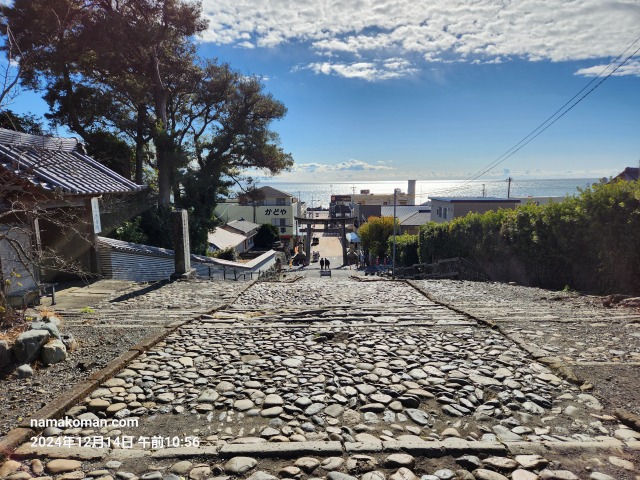 久能山東照宮石段からの景色