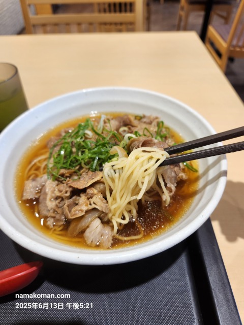 松屋東郷PAダブル牛肉ラーメン2