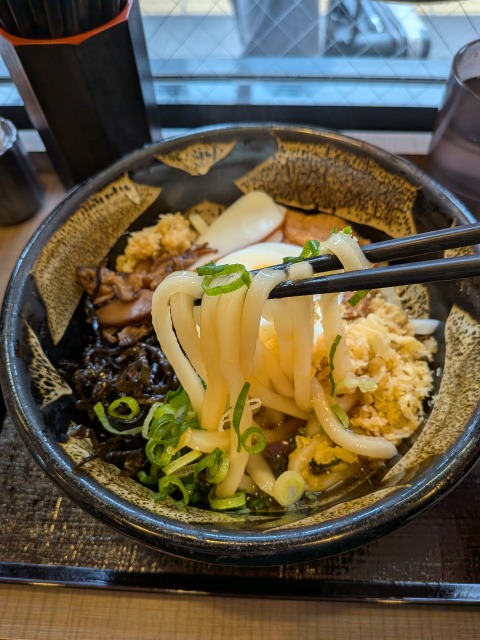 岡山駅ふるいちきざみぶっかけ温2