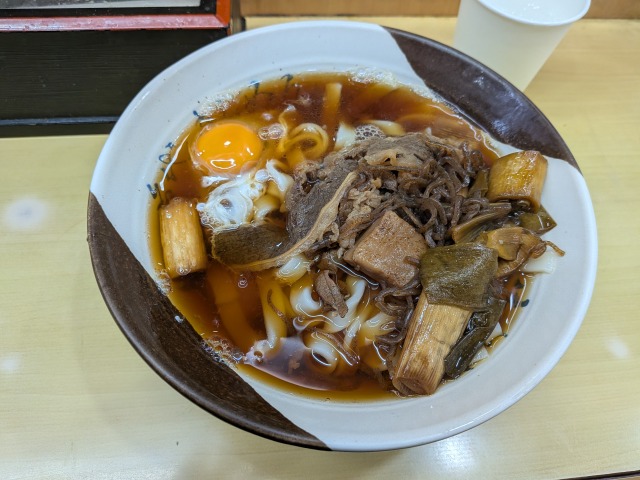 きしめん住よしすき焼き風きしめん1