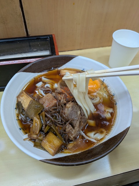 きしめん住よしすき焼き風きしめん2